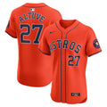 Jose Altuve #27 Houston Astros Nike Alternate Elite Player Jersey - Orange