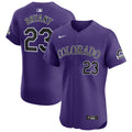 Kris Bryant #23 Colorado Rockies Nike Alternate Elite Player Jersey - Purple
