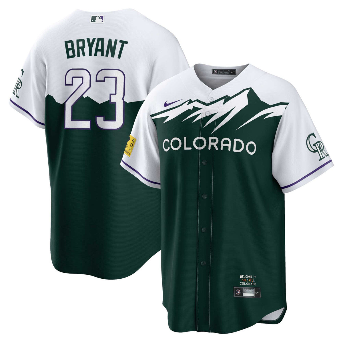 Kris Bryant #23 Colorado Rockies Nike City Connect Limited Player Jersey - Green