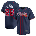 Matt Olson #28 Atlanta Braves Nike Alternate Limited Player Jersey - Navy
