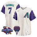 Arizona Diamondbacks Men'S 2001 World Series Patch Limited Throwback Jersey