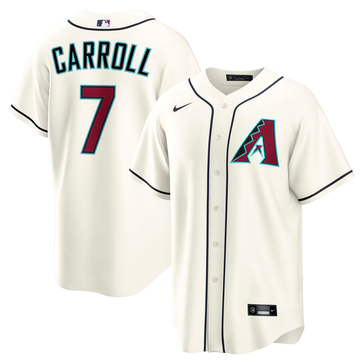 Corbin Carroll #7 Arizona Diamondbacks Nike Men'S Home Limited Jersey - Cream