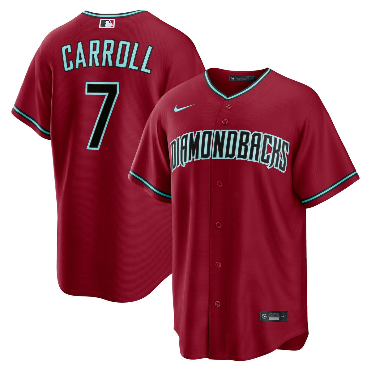 Corbin Carroll #2 Arizona Diamondbacks Nike Men'S Alternate Limited Jersey - Crimson