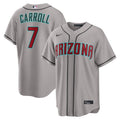 Corbin Carroll #7 Arizona Diamondbacks Nike Men'S Road Limited Jersey - Gray