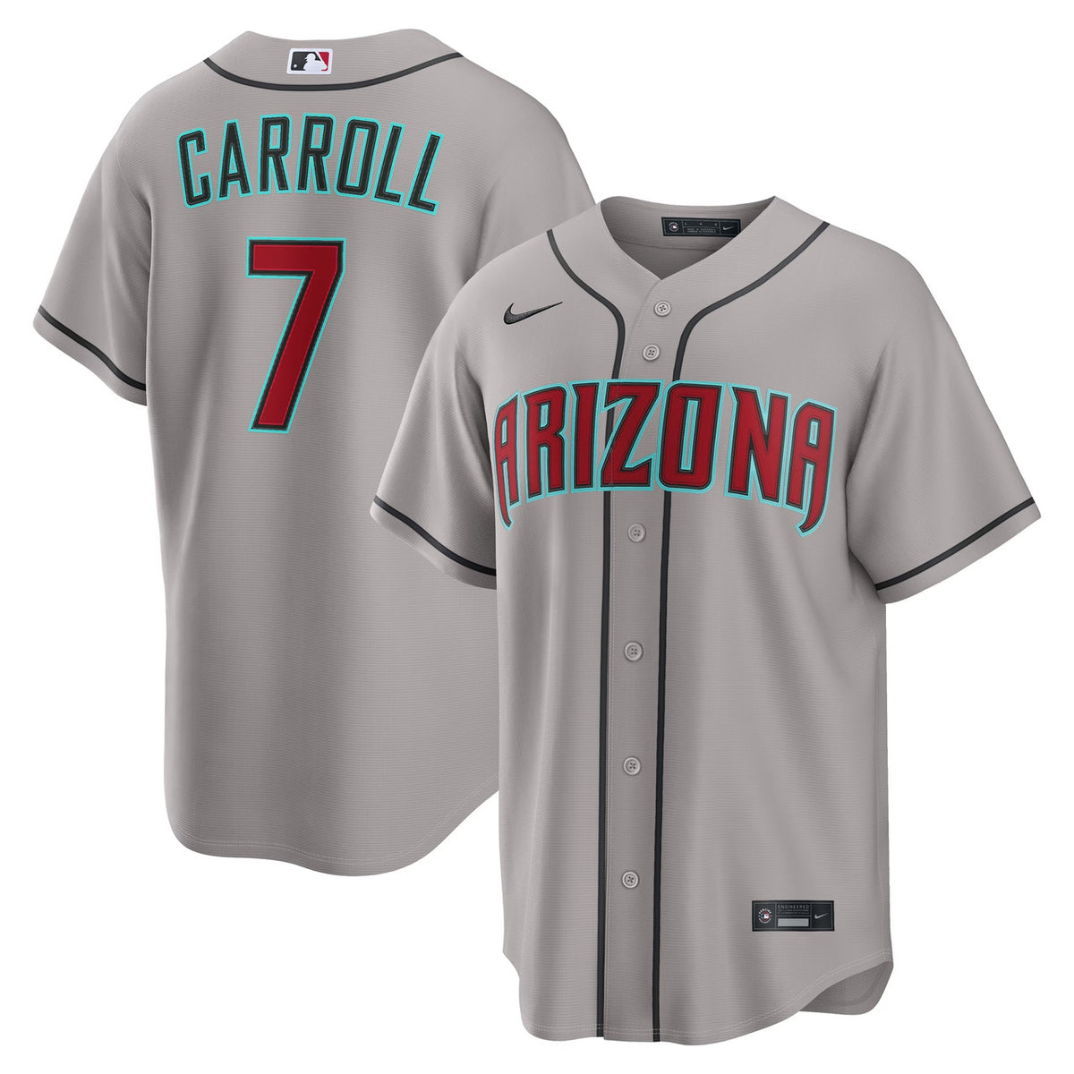 Corbin Carroll #7 Arizona Diamondbacks Nike Men'S Road Limited Jersey - Gray
