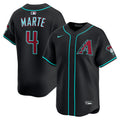 Ketel Marte #4 Arizona Diamondbacks Nike Men'S Alternate Limited Jersey - Black