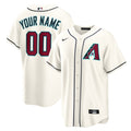Arizona Diamondbacks Nike Men'S Home Custom Limited Jersey - Cream