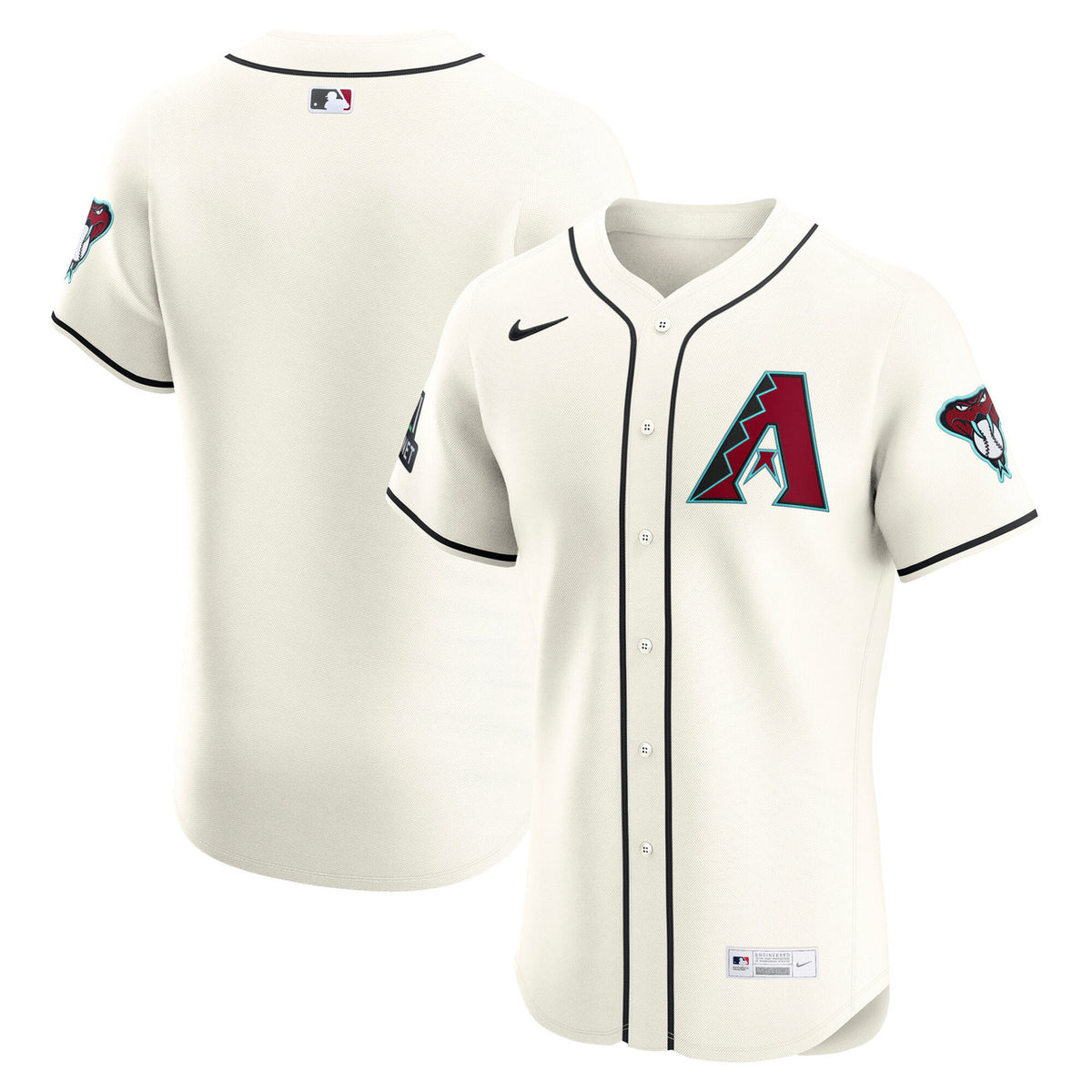 Arizona Diamondbacks Nike Men'S Home Elite Jersey - Cream