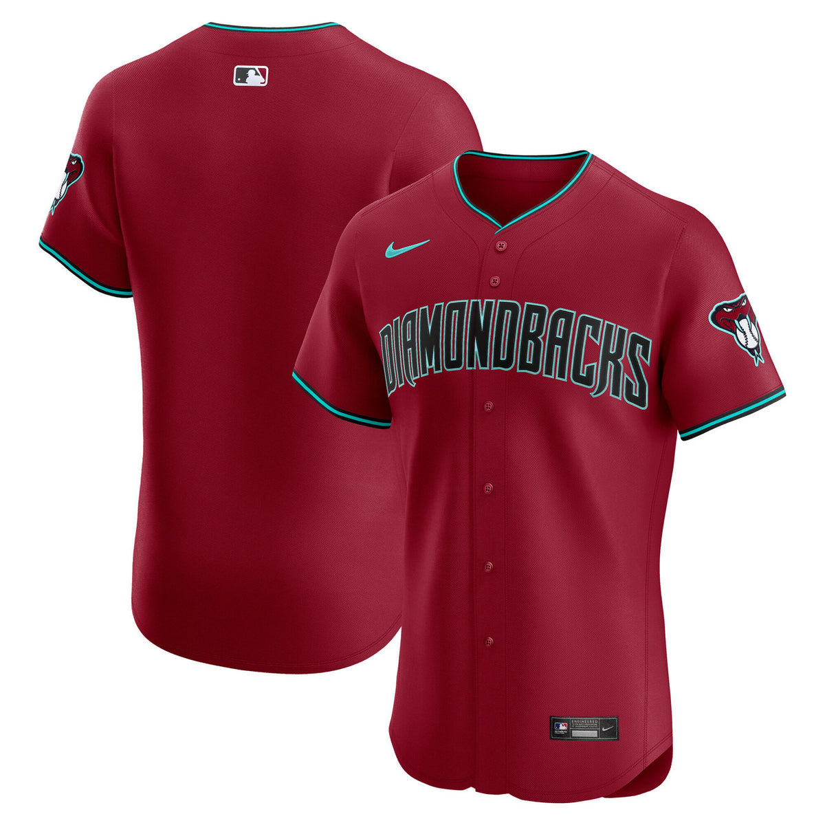 Arizona Diamondbacks #2 Nike Men'S Alternate Elite Jersey - Red