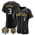 Houston Astros Men'S 2022 World Series 60Th Patch Limited Jersey