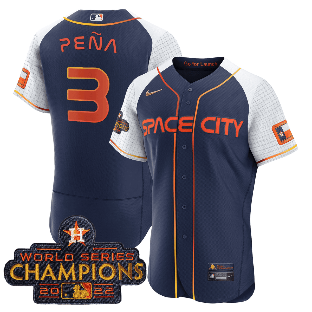 Houston Astros Men'S 2023 Space City Champions Alternate Flex Limited Jersey - Navy