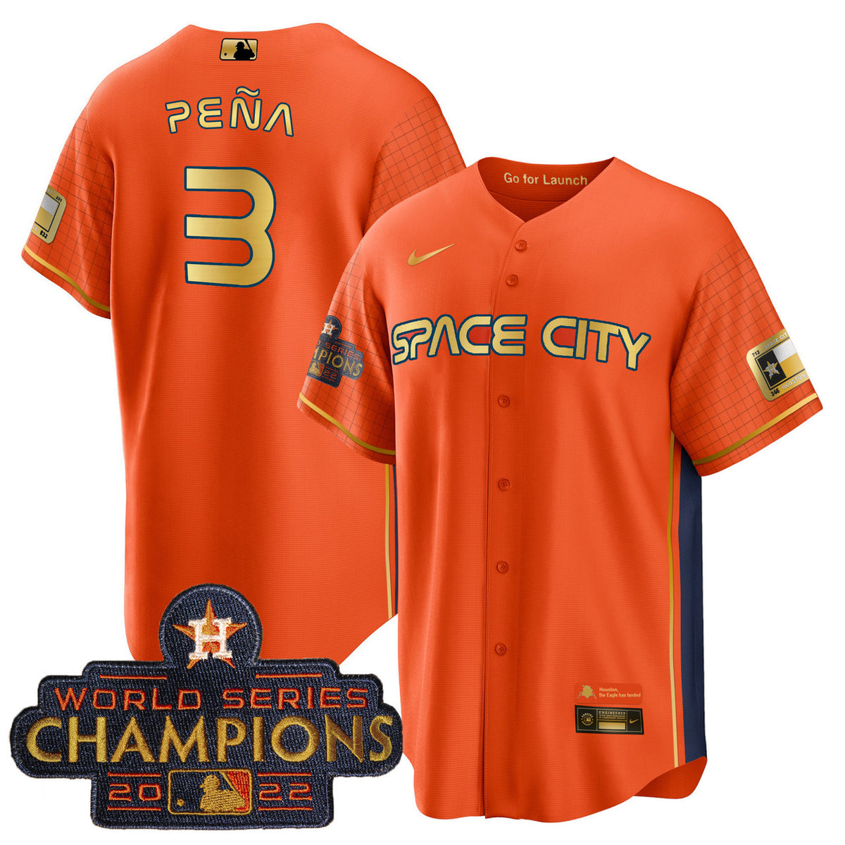 Houston Astros Men'S 2023 Space City Champions Cool Special Limited Jersey
