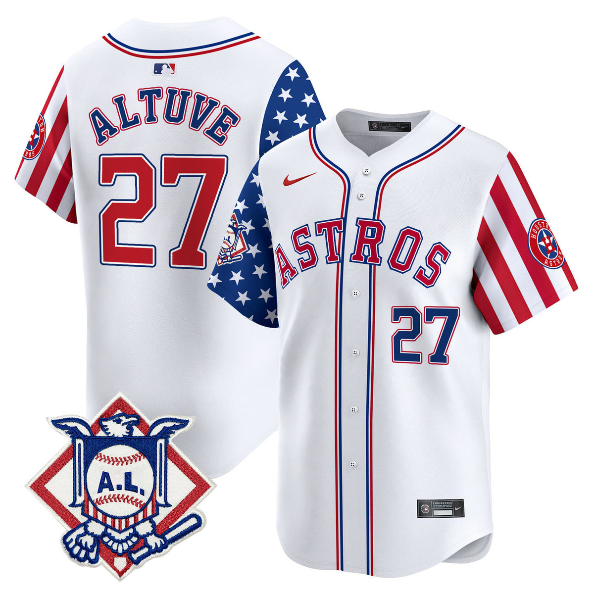 Houston Astros Men'S 2024 Fourth Of July Vapor Premier V2 Limited Jersey
