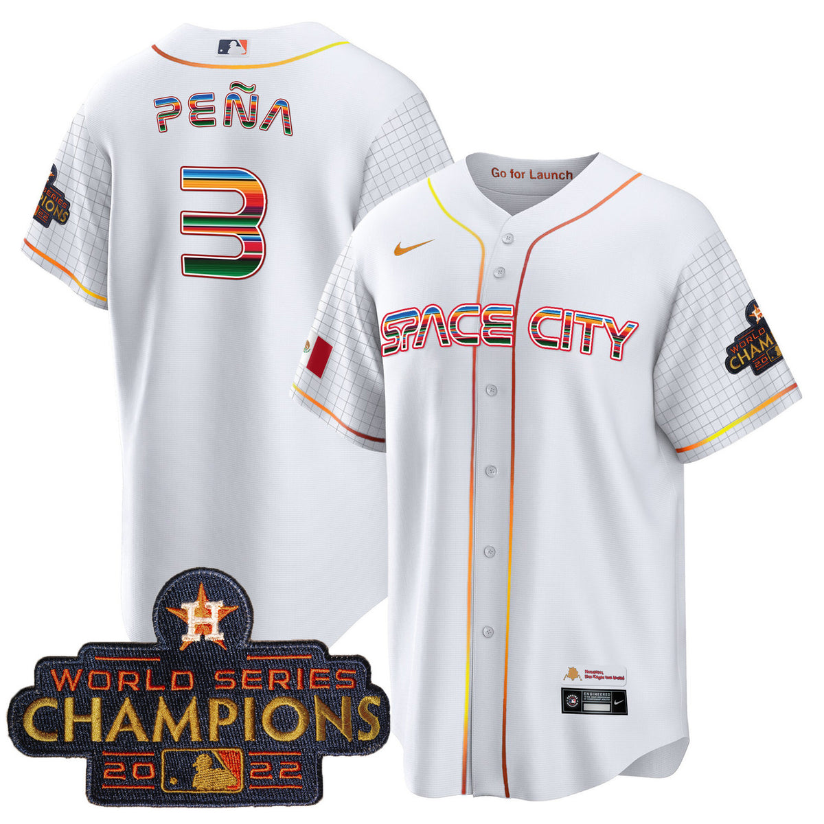 Houston Astros Men'S Space City Mexico Limited Cool Base Jersey