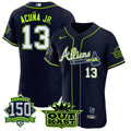 Atlanta Braves Men'S Atliens 150Th Anniversary Patch Limited Flex Base Jersey
