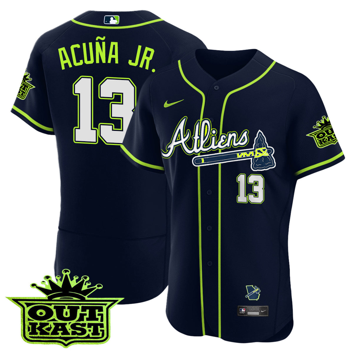 Atlanta Braves Men'S Atliens Limited Flex Base Jersey
