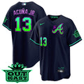 Atlanta Braves Men'S Atliens A Cool Base Galaxy Version Limited Jersey