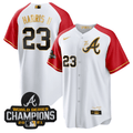 Atlanta Braves Men'S Champions Alternate Limited Cool Base Jersey - Gold
