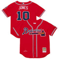 Chipper Jones #10 Atlanta Braves Mitchell & Ness Men'S 2006 Cooperstown Authentic Jersey - Red