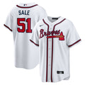 Chris Sale Atlanta Braves Nike Men'S Home Limited Jersey - White
