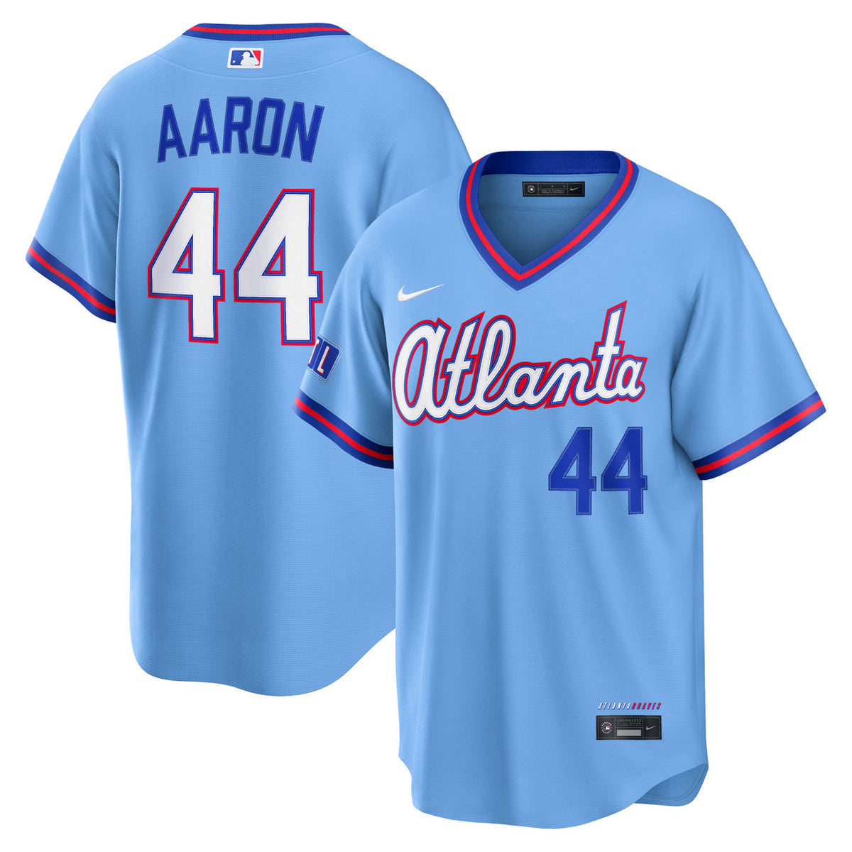 Hank Aaron #44 Atlanta Braves Nike Men'S 2026 City Connect Stadium Limited Jersey - Powder Blue