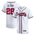 Matt Olson #28 Atlanta Braves Nike Men'S Home Elite Player Jersey - White