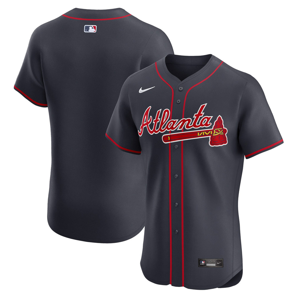 Atlanta Braves Nike Men'S Alternate Elite Jersey - Navy