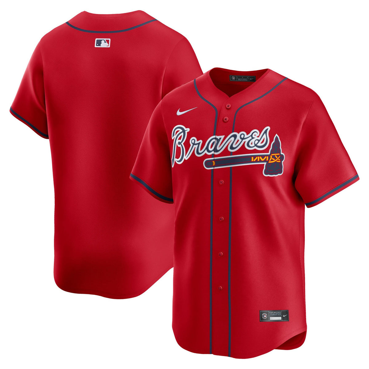 Atlanta Braves Nike Men'S Alternate Limited Jersey - Red