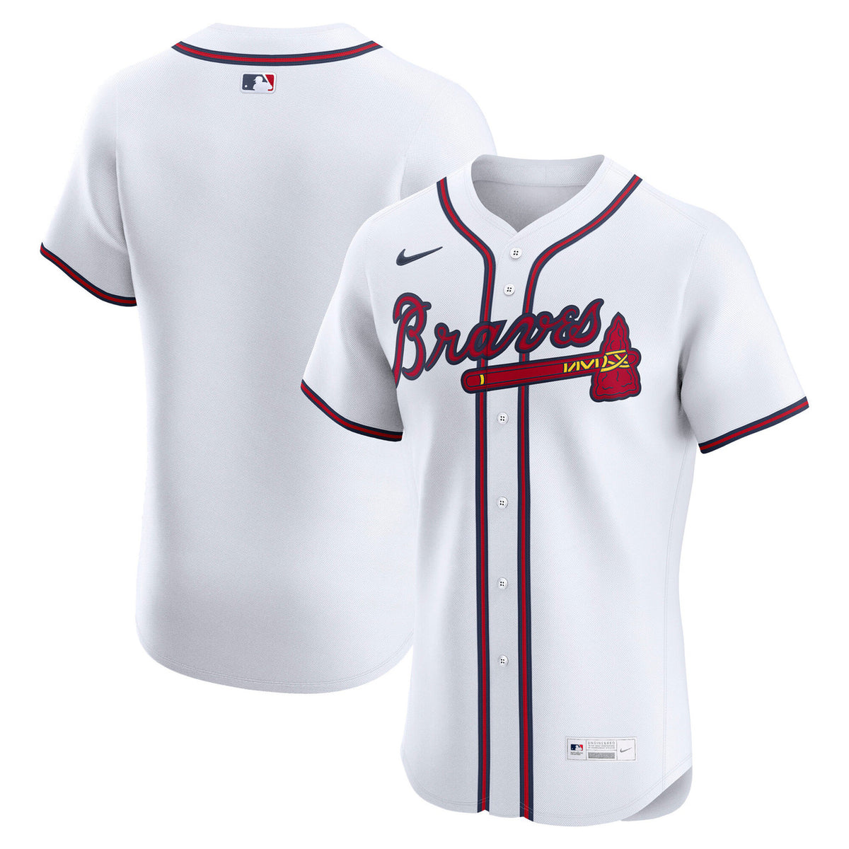 Atlanta Braves Nike Men'S Home Elite Jersey - White