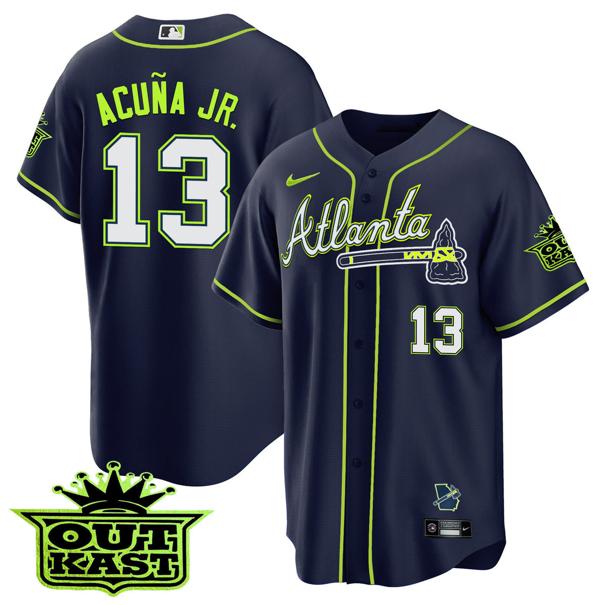 Atlanta Braves Men'S Outkast Cool Base V3 Limited Jersey