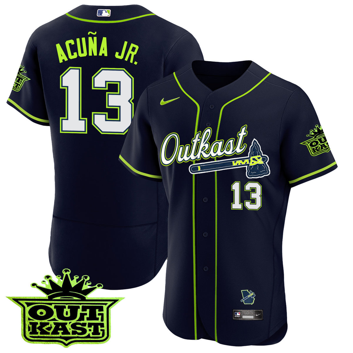Atlanta Braves Men'S Outkast Limited Flex Base Jersey