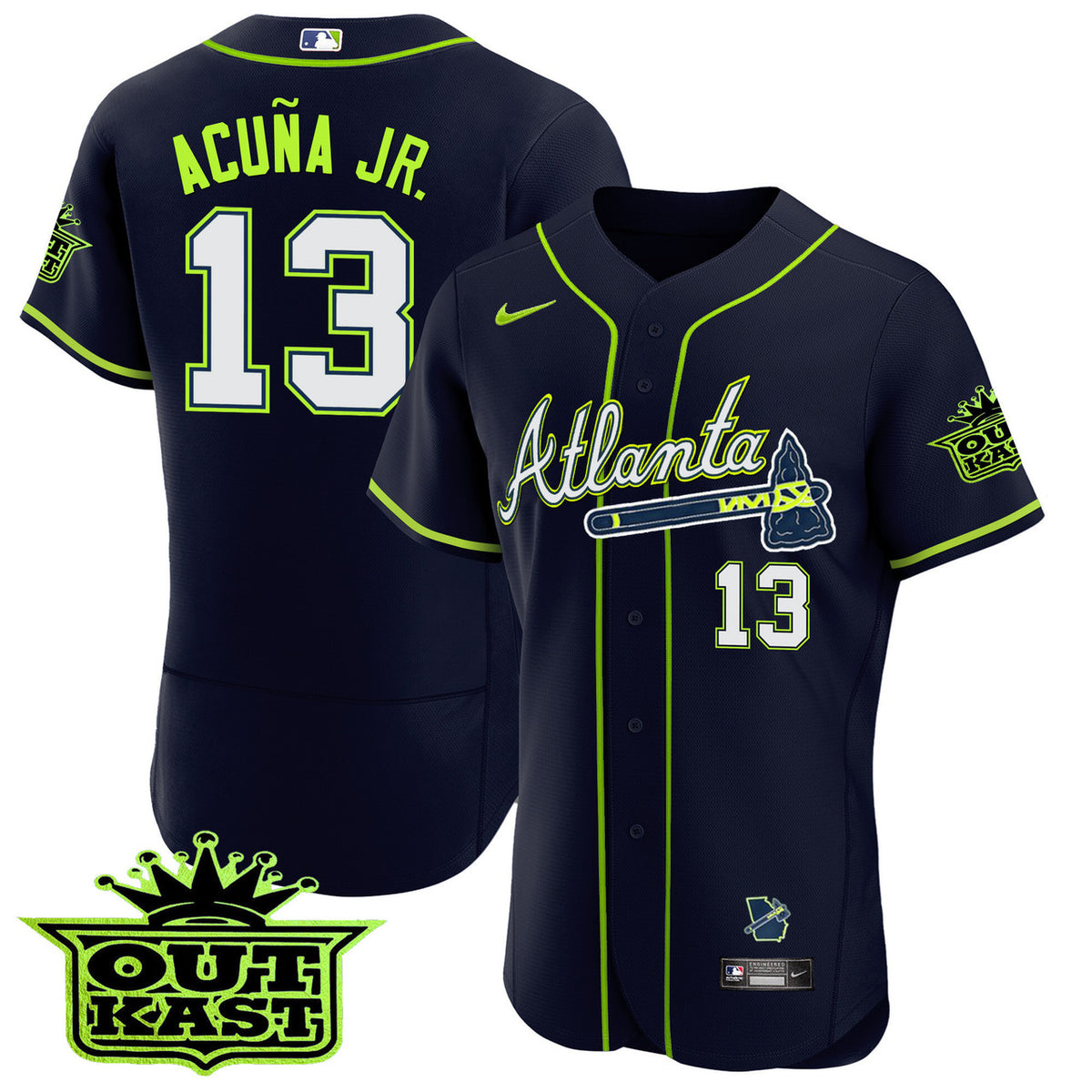Atlanta Braves Men'S Outkast Flex Base V3 Limited Jersey