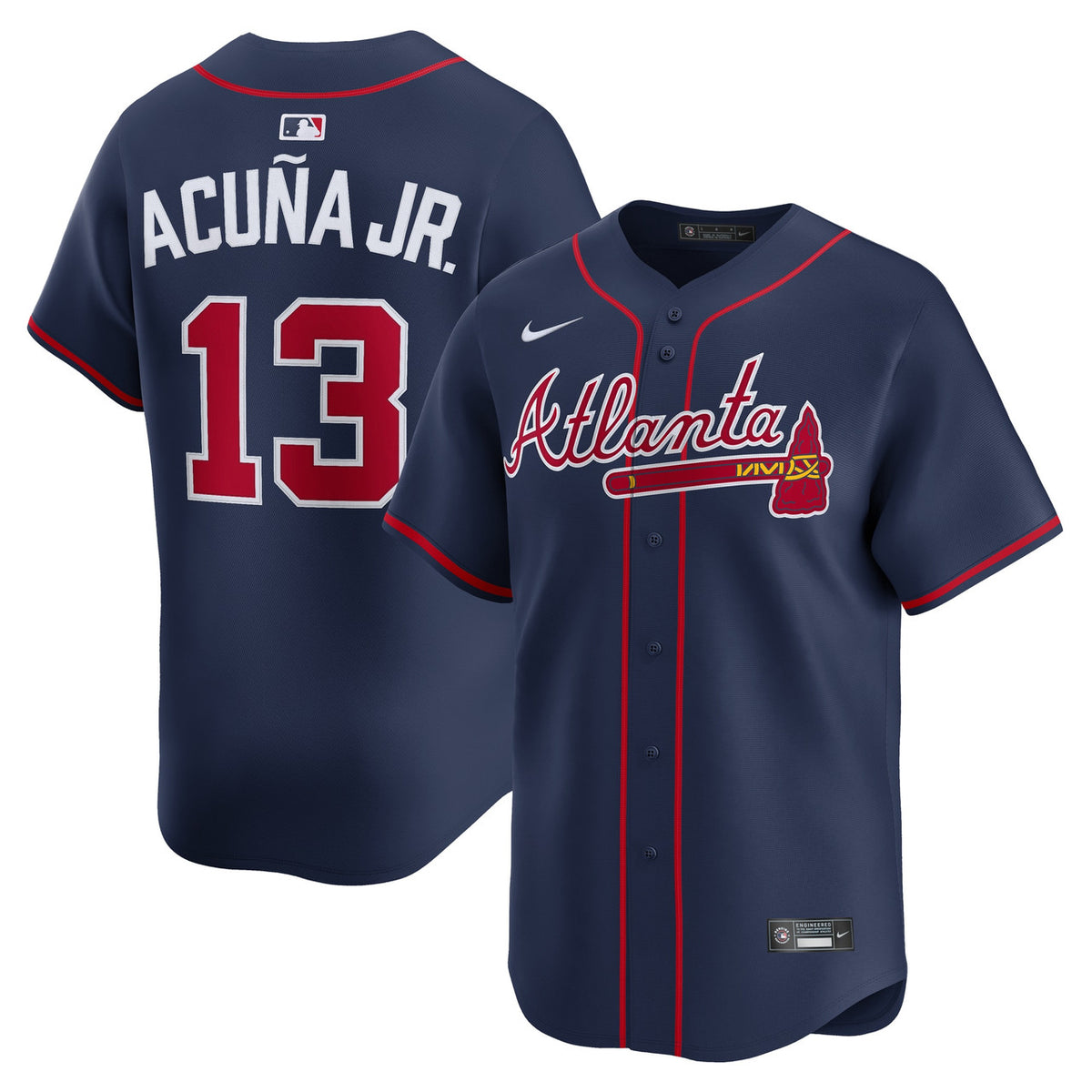 Atlanta Braves Nike Men'S Ronald Acu����A Jr. Alternate Limited Jersey - Navy