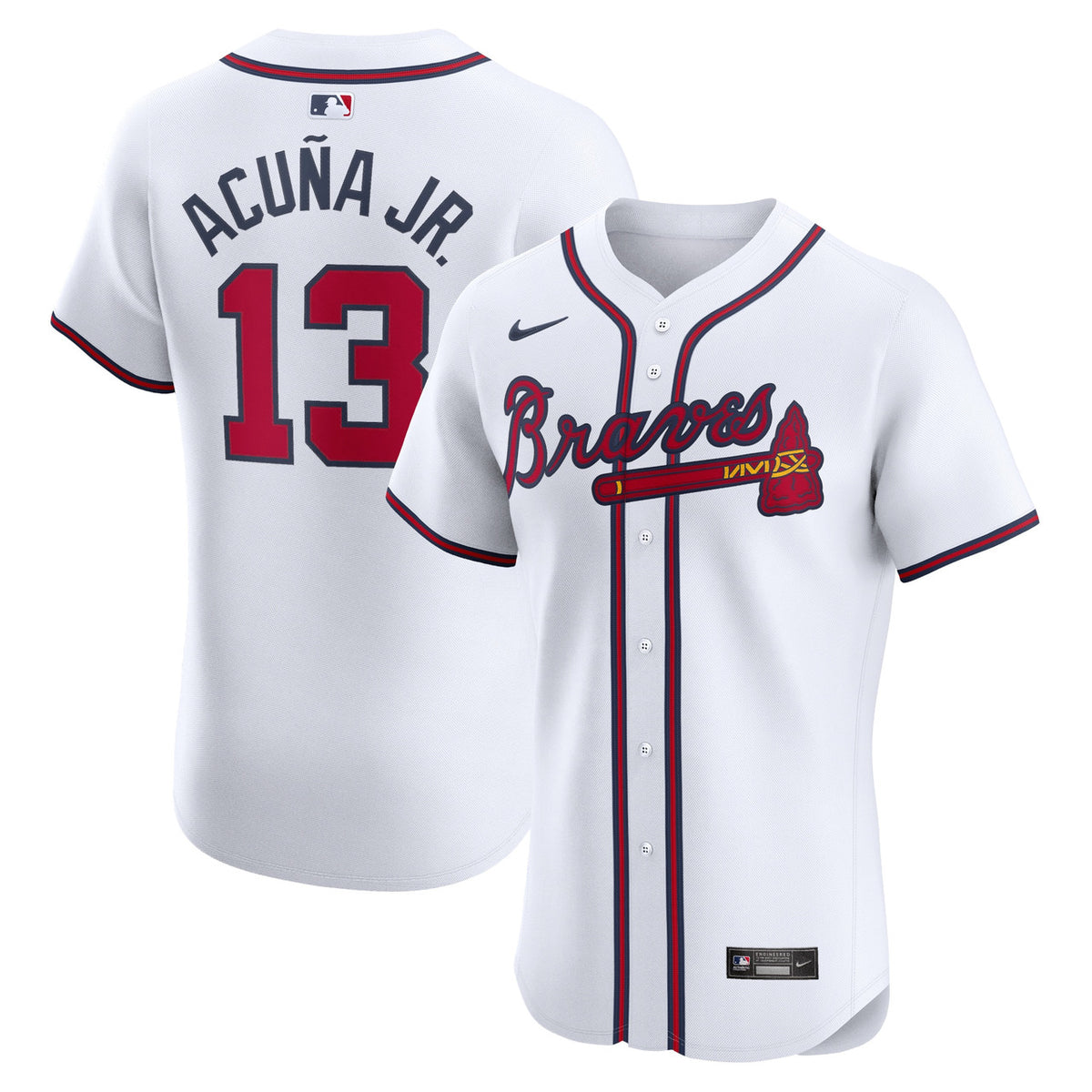 Atlanta Braves Nike Men'S Ronald Acu����A Jr. Home Elite Jersey - White