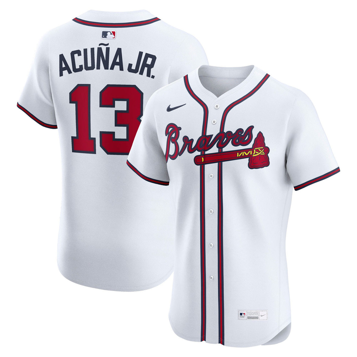 Atlanta Braves Nike Men'S Ronald Acu����A Jr. Home Elite Player Jersey - White