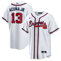 Ronald Acuna Jr. #13 Atlanta Braves Nike Men'S Home Limited Player Name Jersey - White