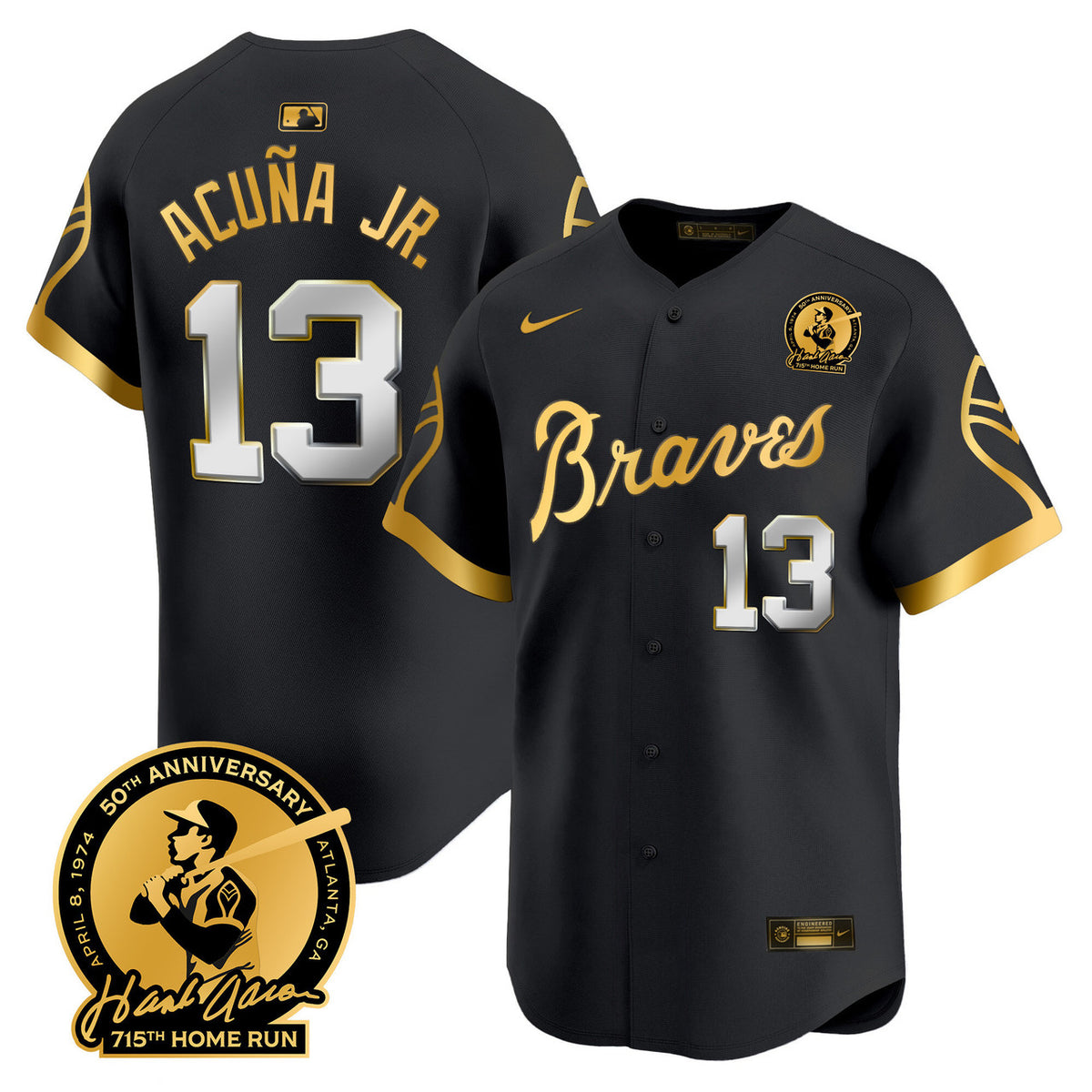 Atlanta Braves Men'S 1974 Throwback Vapor Premier Limited Jersey