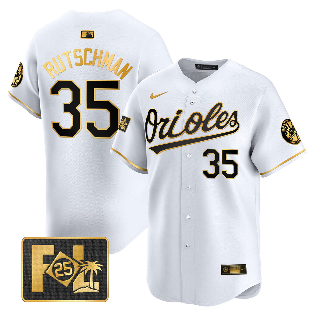 Baltimore Orioles Men'S 2025 Spring Training Patch Vapor Premier Limited Jersey