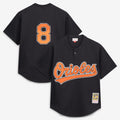 Cal Ripken Jr. #8 Baltimore Orioles Mitchell & Ness Men'S Authentic Batting Practice Jersey - Black