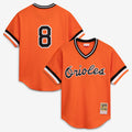 Cal Ripken Jr. #8 Baltimore Orioles Mitchell & Ness Men'S Authentic Batting Practice Jersey - Orange
