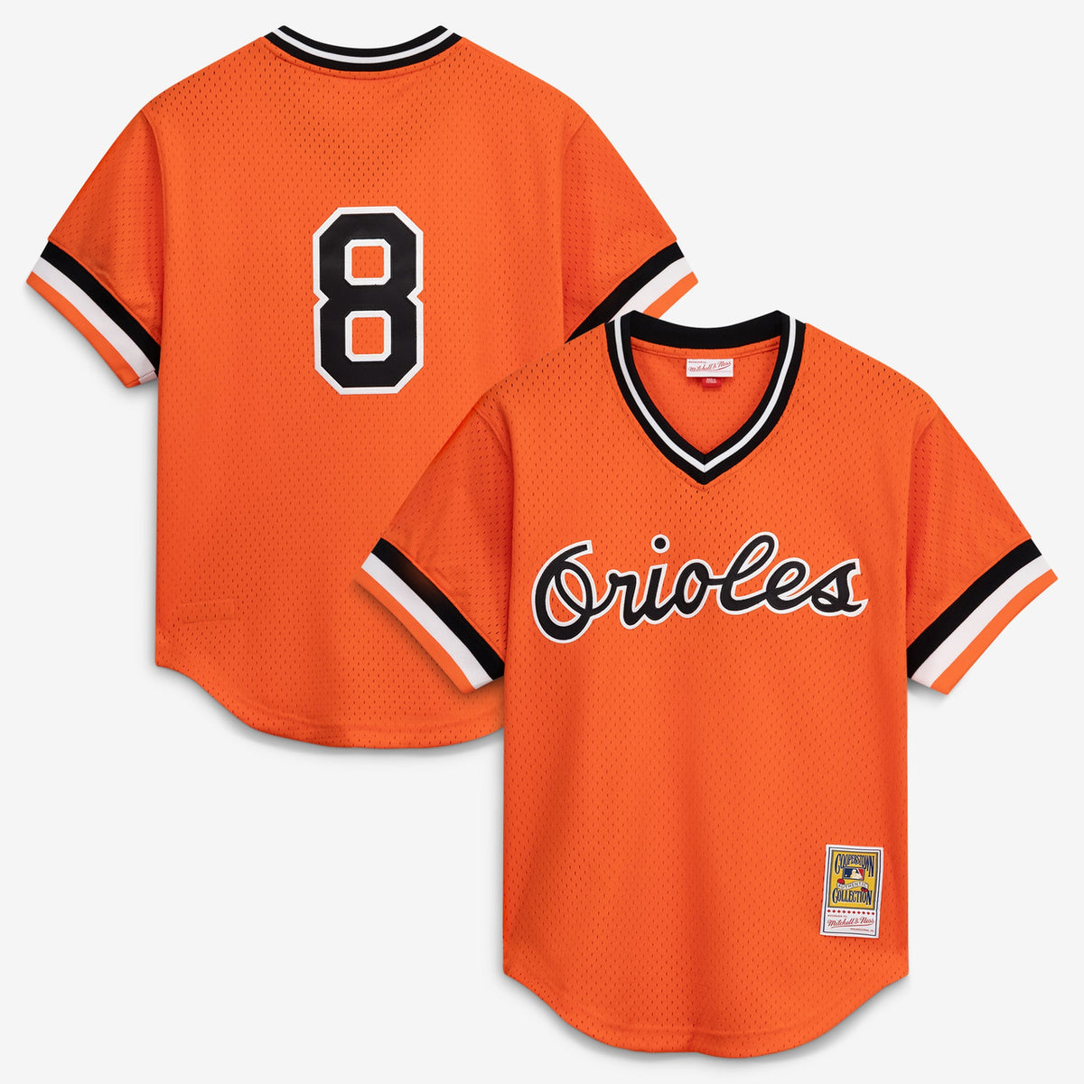 Cal Ripken Jr. #8 Baltimore Orioles Mitchell & Ness Men'S Authentic Batting Practice Jersey - Orange