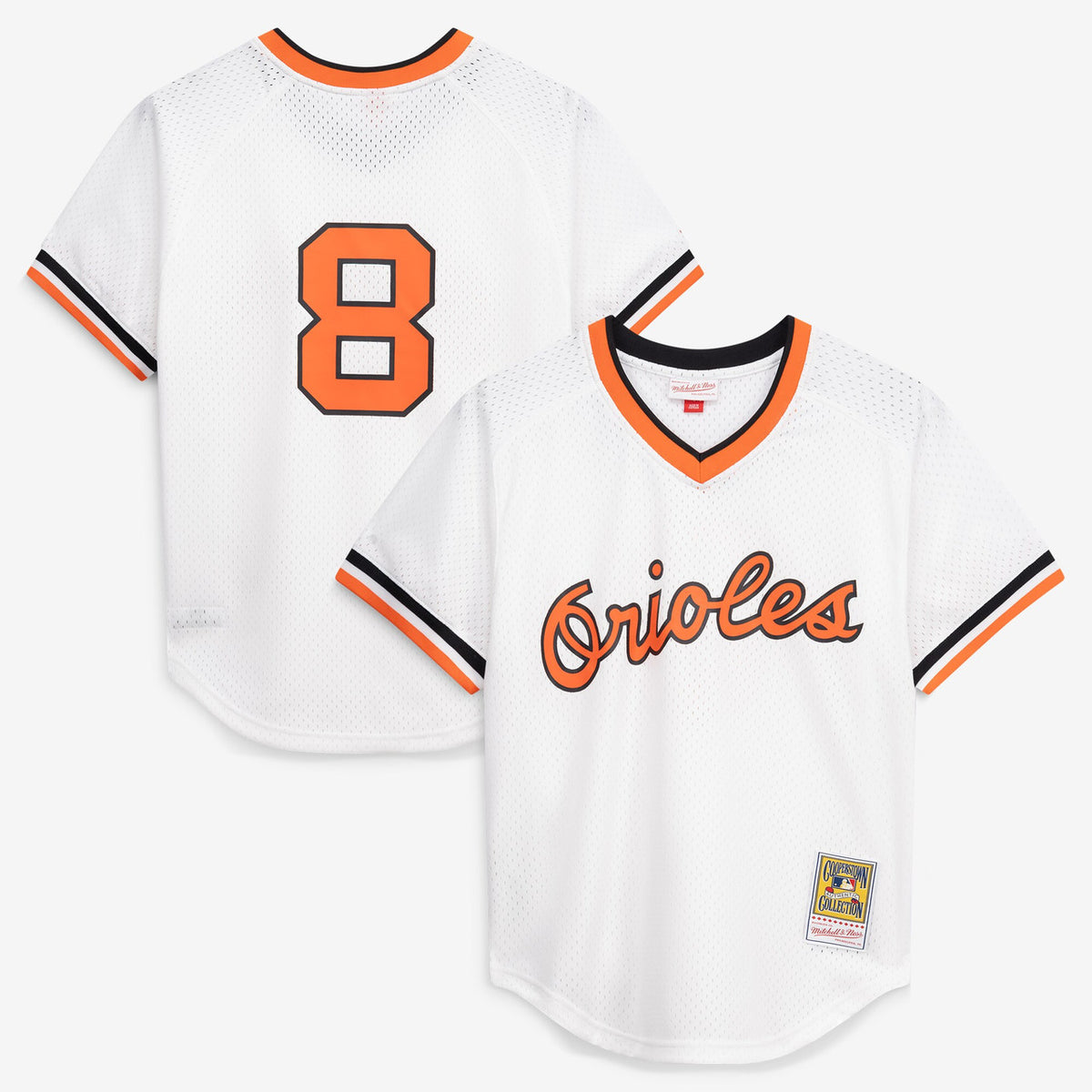 Cal Ripken Jr. #8 Baltimore Orioles Mitchell & Ness Men'S Authentic Batting Practice Jersey - White