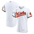 Baltimore Orioles Nike Men'S Home Sponsor Patch Authentic Jersey - White