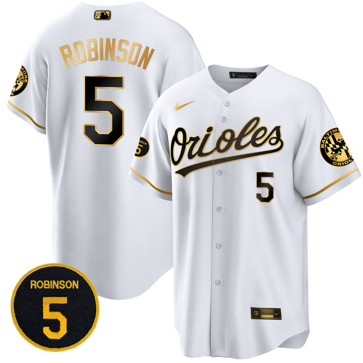 Robinson Patch Baltimore Orioles Men'S Limited Cool Base Jersey