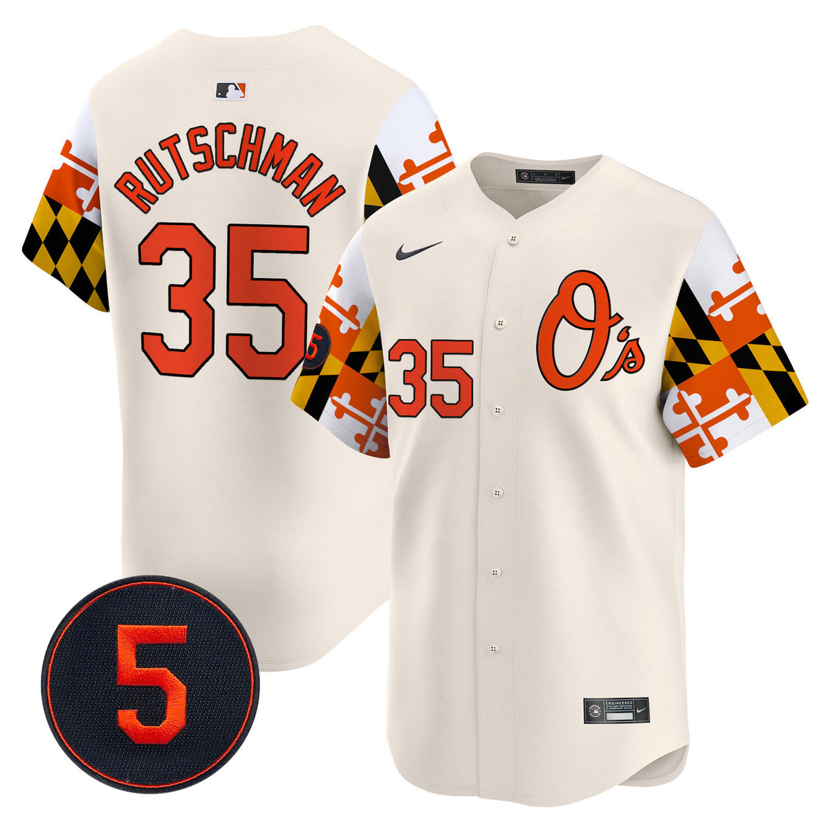 Robinson Patch Baltimore Orioles Men'S Vapor Premier V5 Limited Jersey