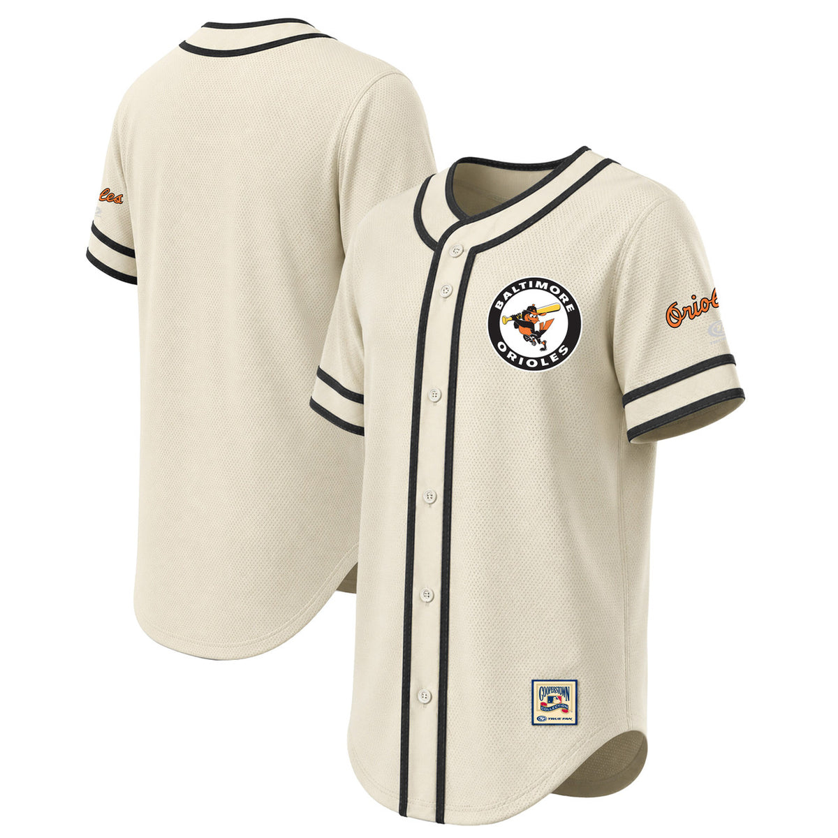 Baltimore Orioles Men'S Stitches Throwback Fashion Limited Jersey - Natural