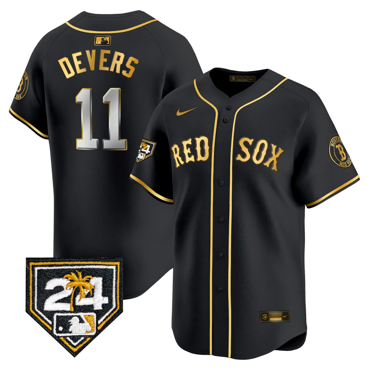 Boston Red Sox Men'S 2024 Spring Training Patch Vapor Premier Limited Jersey