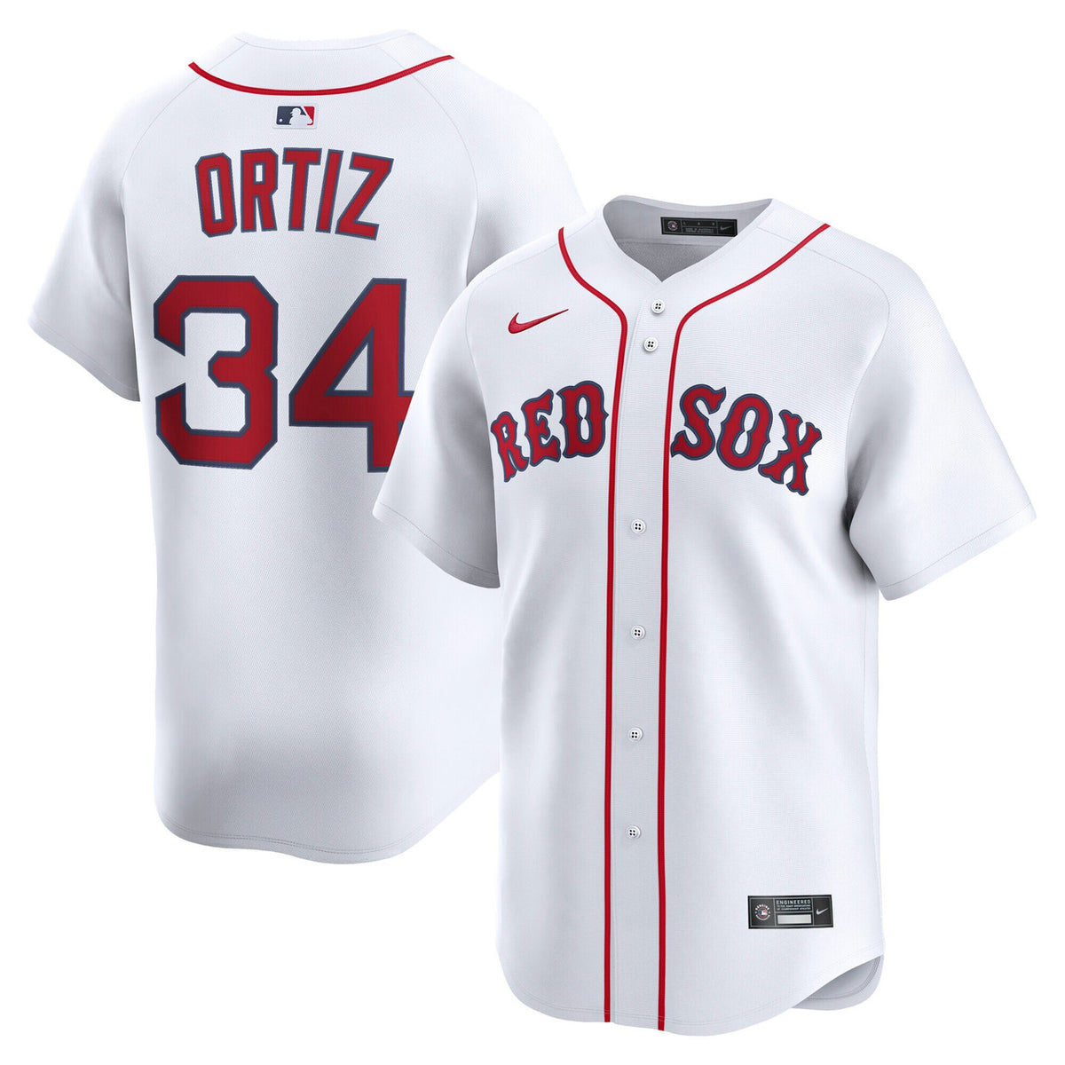 David Ortiz #34 Boston Red Sox Nike Men'S Home Limited Jersey - White