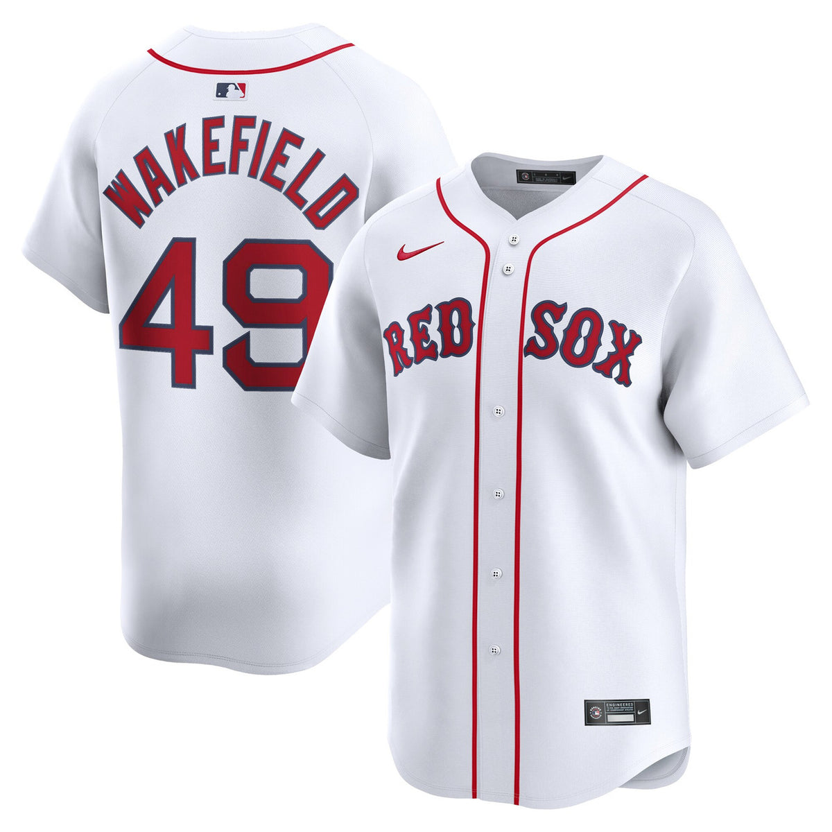 Tim Wakefield Boston Red Sox Nike Men'S Home Limited Player Jersey - White
