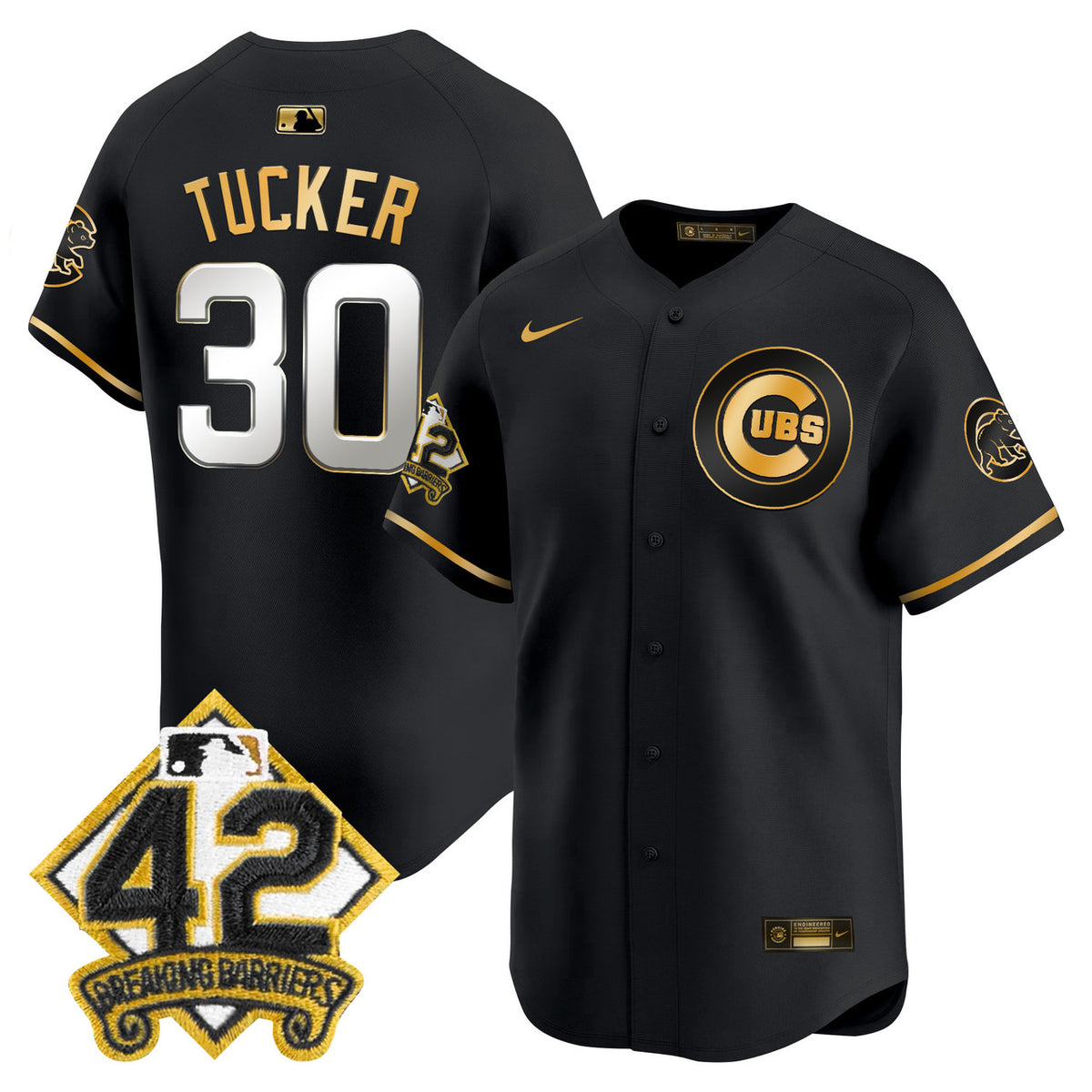 Jackie Robinson #42 Chicago Cubs Men'S 2025 Patch Vapor Premier Limited Jersey